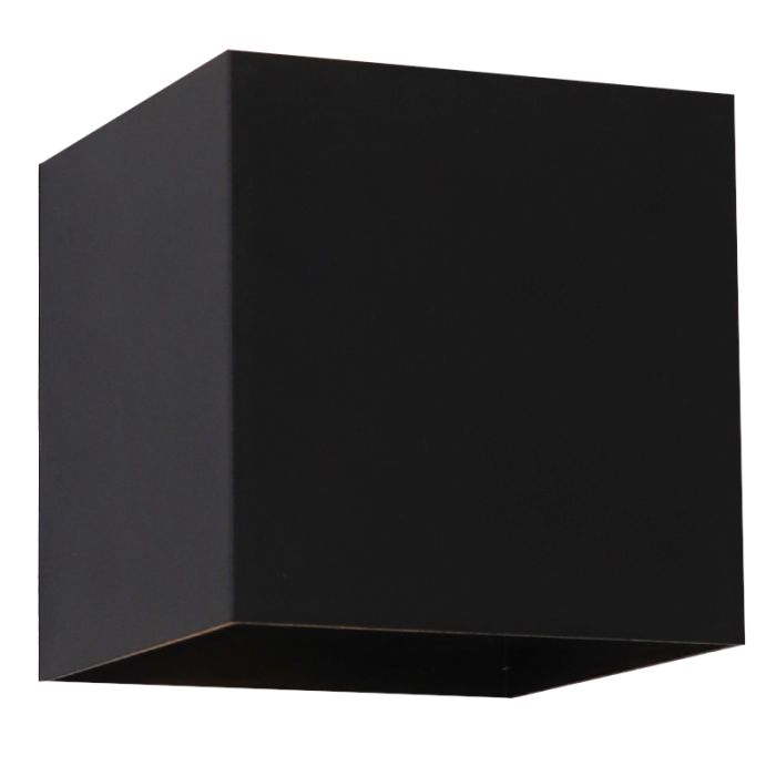 Modern uppladdningsbar vägglampa svart, Dion, 1W, 2700K LED, IP44
