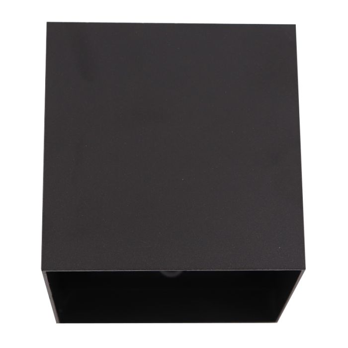 Modern uppladdningsbar vägglampa svart, Dion, 1W, 2700K LED, IP44