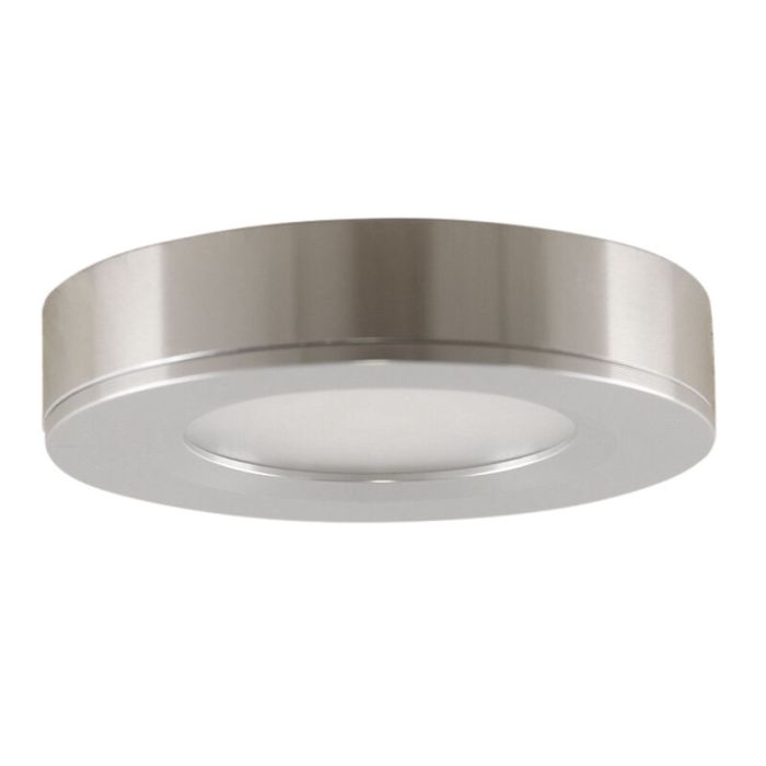 Runda köksskåpslampa, silver