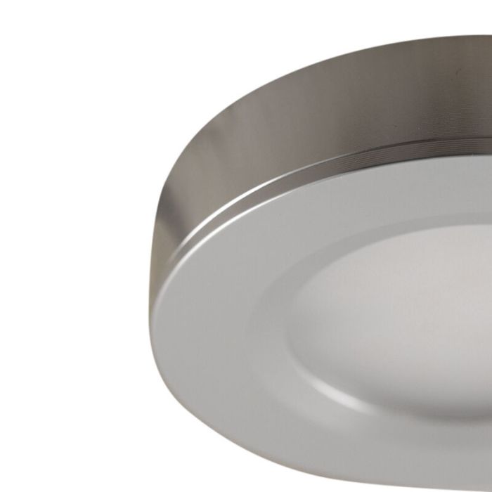 Runda köksskåpslampa, silver