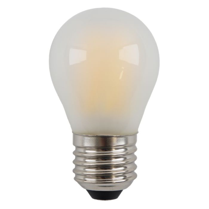 Dimbar Olucia E27 filamentlampa Carel, P45, 5W, 2700K