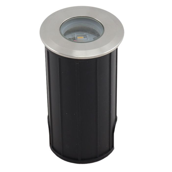 Aluminium decklight krom, Catamarca, 3W, 3000K LED, IP68