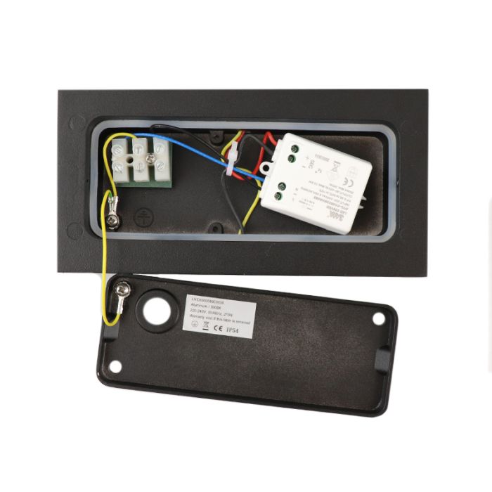 Modern utelampa svart, Cailey, 10W, 3000K LED, IP54