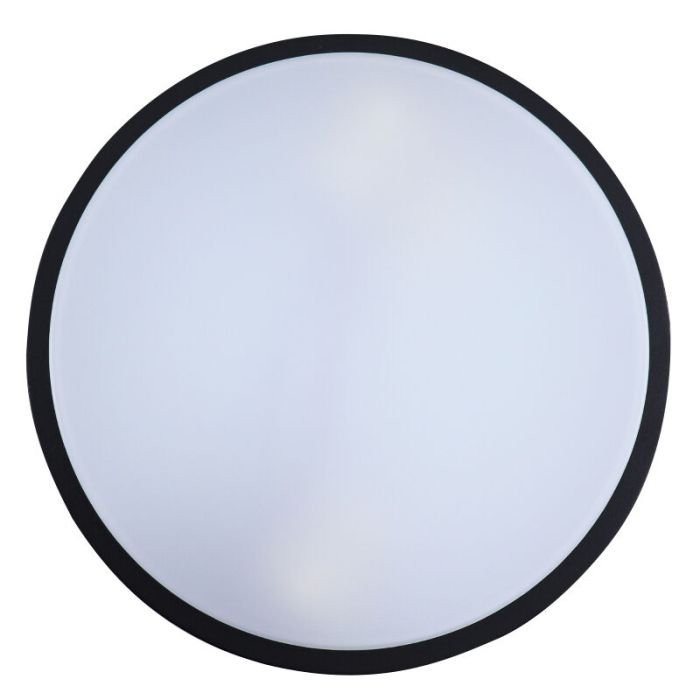 Plast taklampa utomhus med rörelsesensor svart, James, IP44