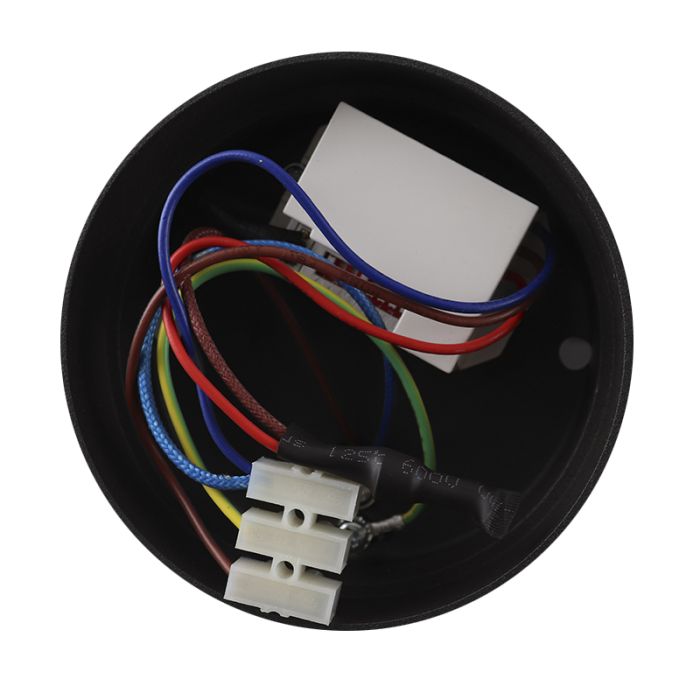 Klassisk utomhus vägglampa med rörelsesensor svart, Rolin, IP54