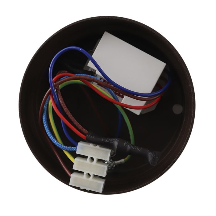 Klassisk utomhus vägglampa med rörelsesensor rostfärgad, Rolin, IP54