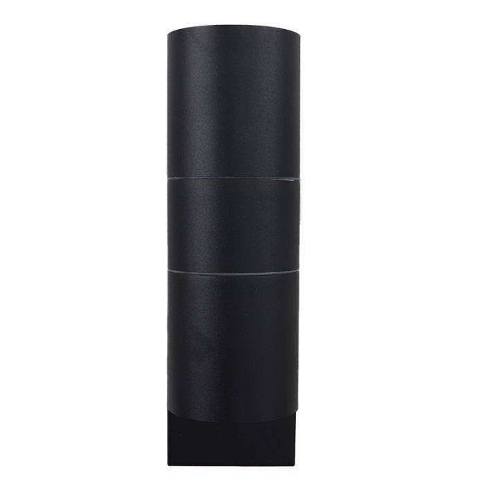 Modern utomhus vägglampa med skymningssensor svart, Pedro, IP44