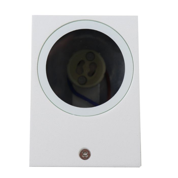 Aluminium utelampa vit, Corella, IP44