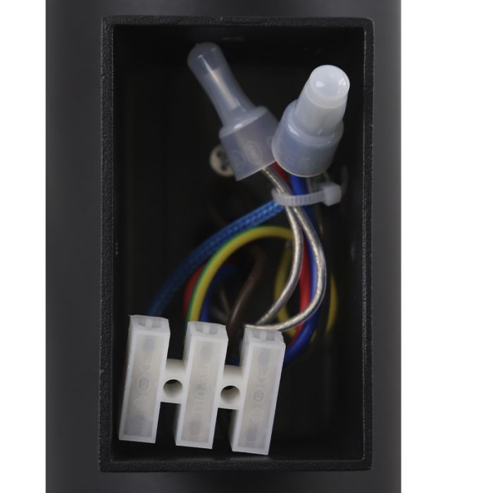 Modern utomhus vägglampa med skymningssensor svart, Marcos, IP44
