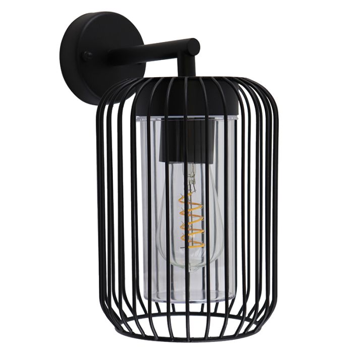Modern utelampa svart, Enya, IP44