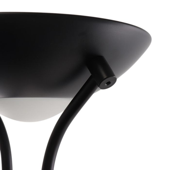 Modern läslampa golv svart, Salvador, 18W, 3000K LED, med brytare