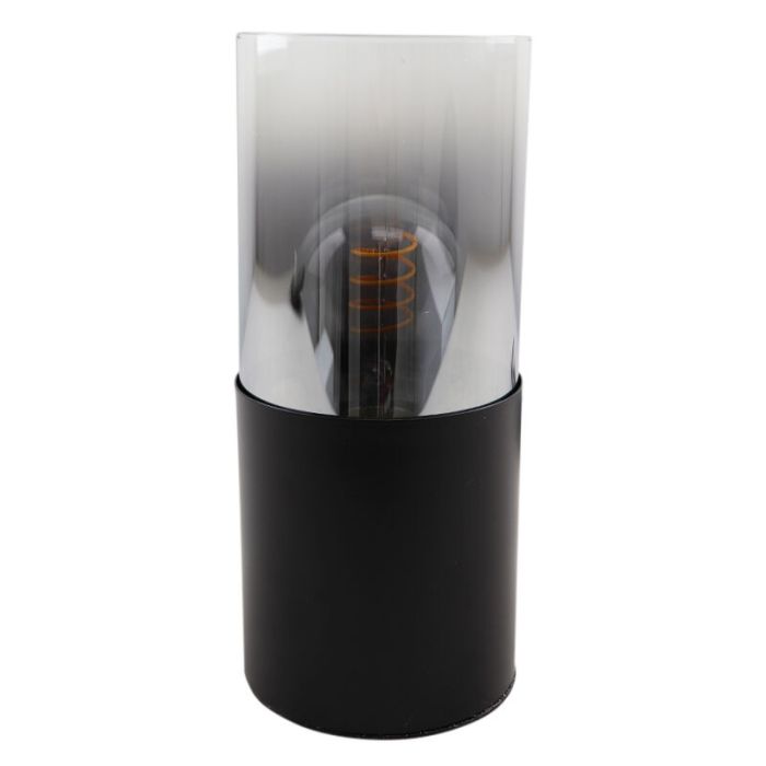 Modern bordslampa svart, Huy, med brytare