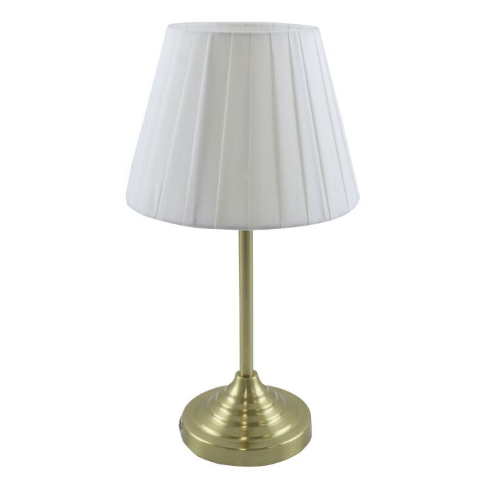 Klassisk bordslampa mässing, Jivan, med brytare