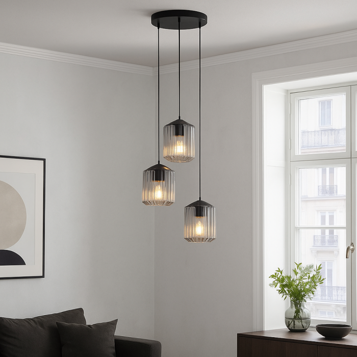 Retro fönsterlampa transparent, Jisca