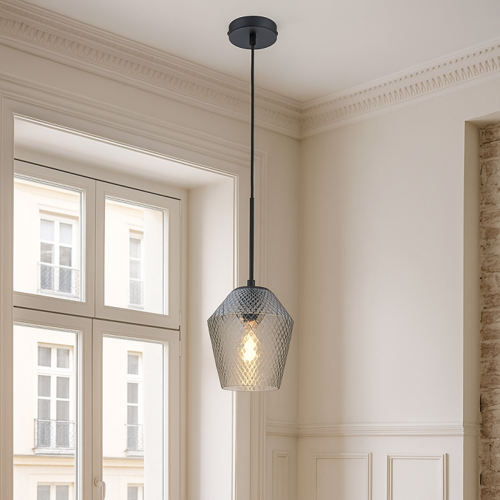Modern fönsterlampa transparent, Nanko