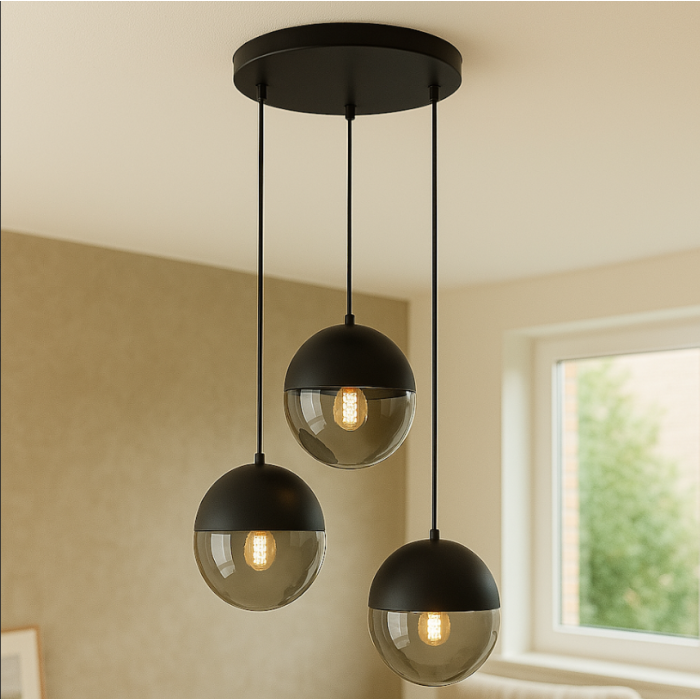 Design fönsterlampa grå, Nalini