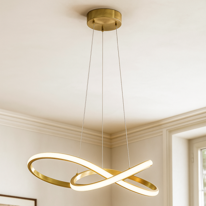 Design fönsterlampa mässing, Tanya