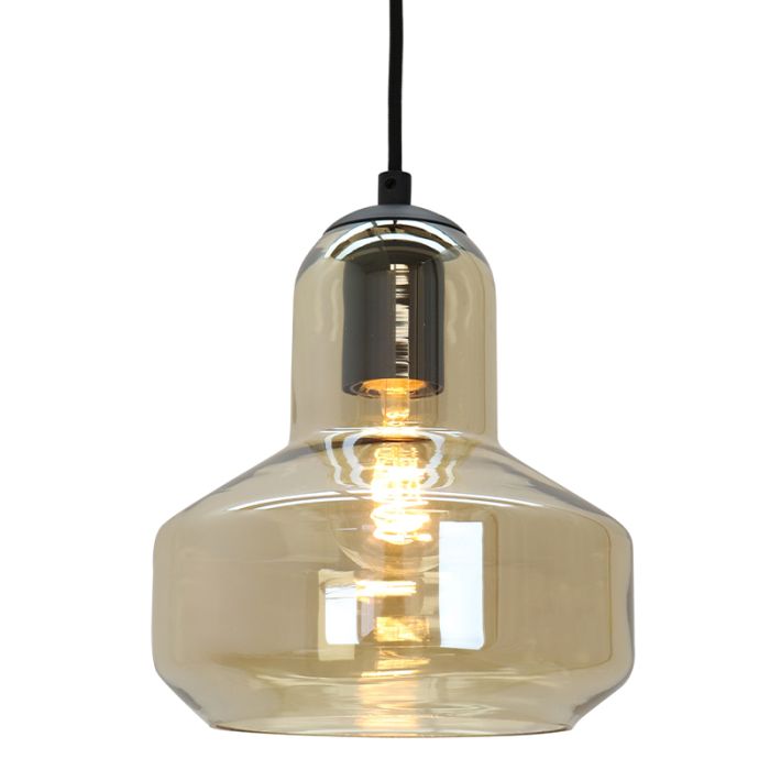Design fönsterlampa bärnstensfärgad, Sabina