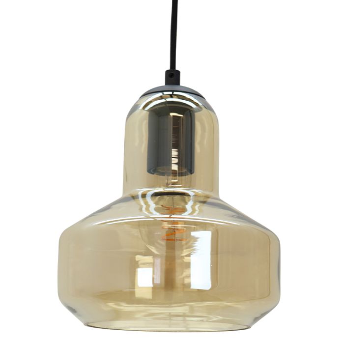 Design fönsterlampa bärnstensfärgad, Sabina