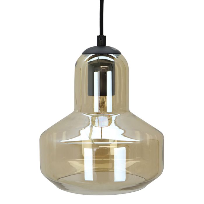 Design fönsterlampa bärnstensfärgad, Sabina