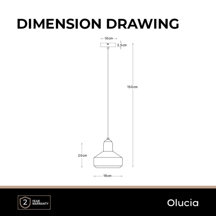 Design fönsterlampa bärnstensfärgad, Sabina