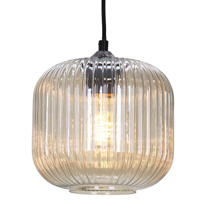 Design fönsterlampa bärnstensfärgad, Charlois