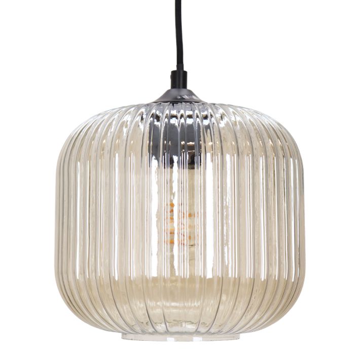 Design fönsterlampa bärnstensfärgad, Charlois