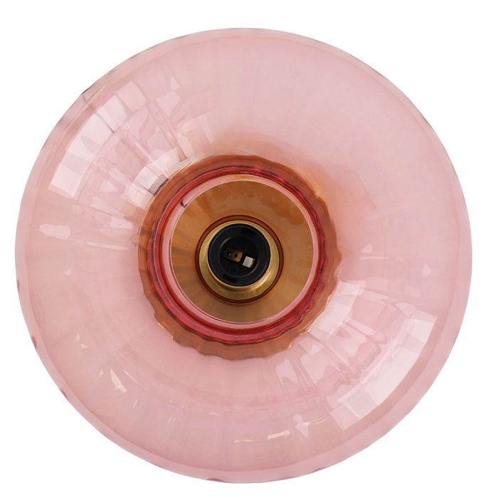 Retro vägglampa rosa, Diane, med brytare