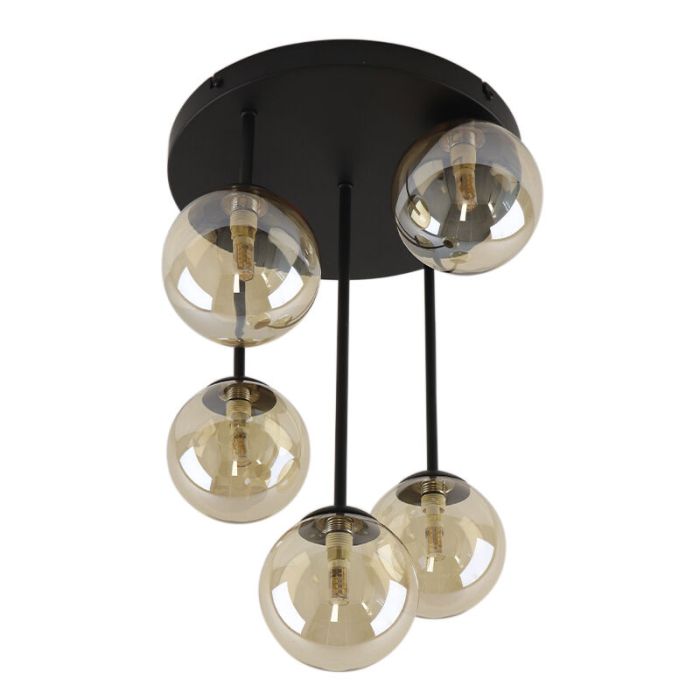 Design taklampa bärnstensfärgad, Stacy