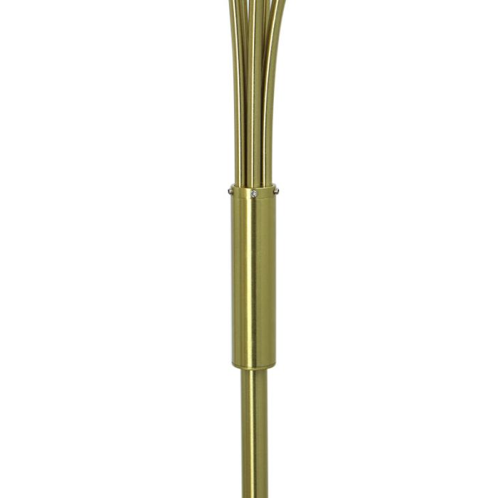 Design golvlampa mässing, Stacy, med brytare