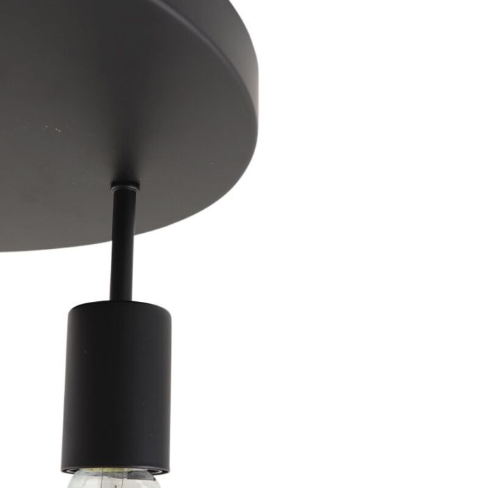 Aluminium taklampa svart, Swen
