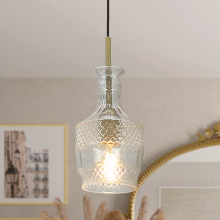 Design fönsterlampa transparent, Danny