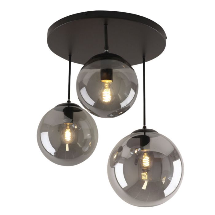 Design taklampa svart, Dolf