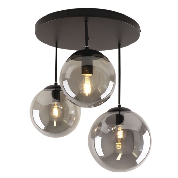 Design taklampa svart, Dolf