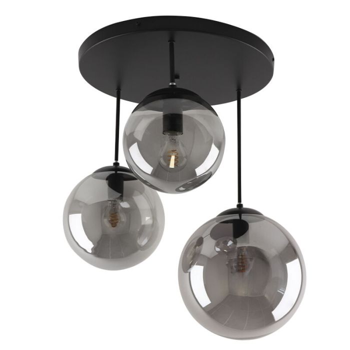 Design taklampa svart, Dolf