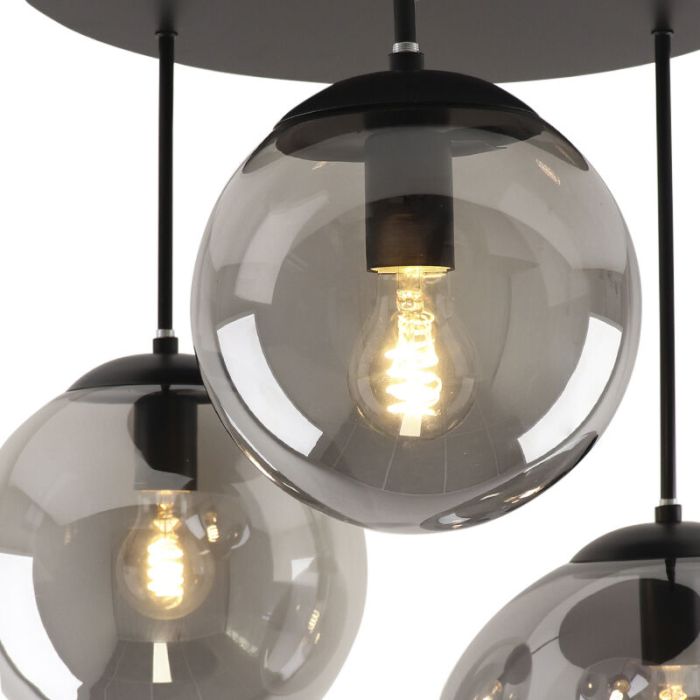 Design taklampa svart, Dolf