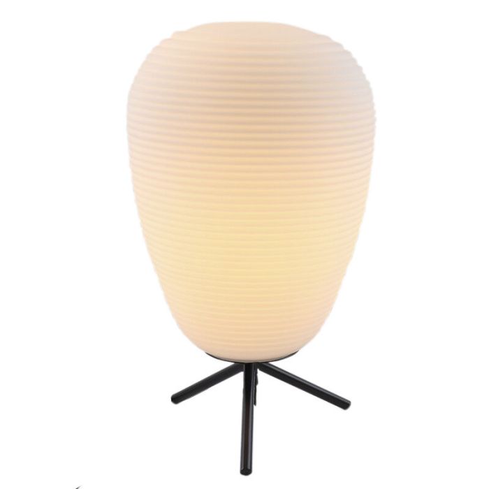 Modern bordslampa vit, Davide, med brytare