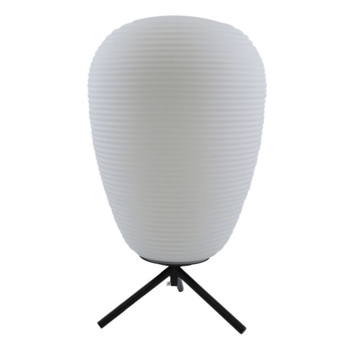 Modern bordslampa vit, Davide, med brytare