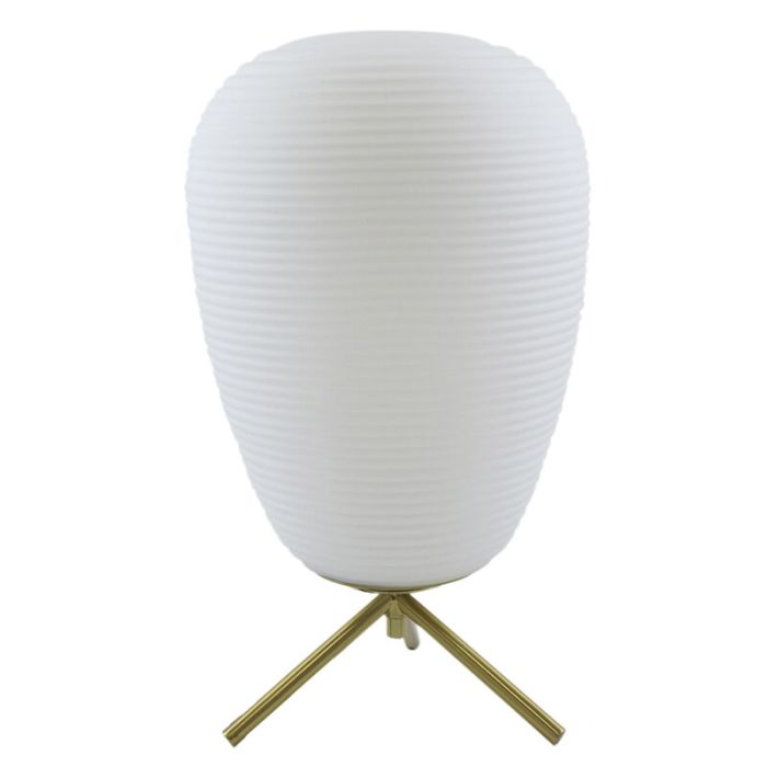 Modern bordslampa vit, Davide, med brytare