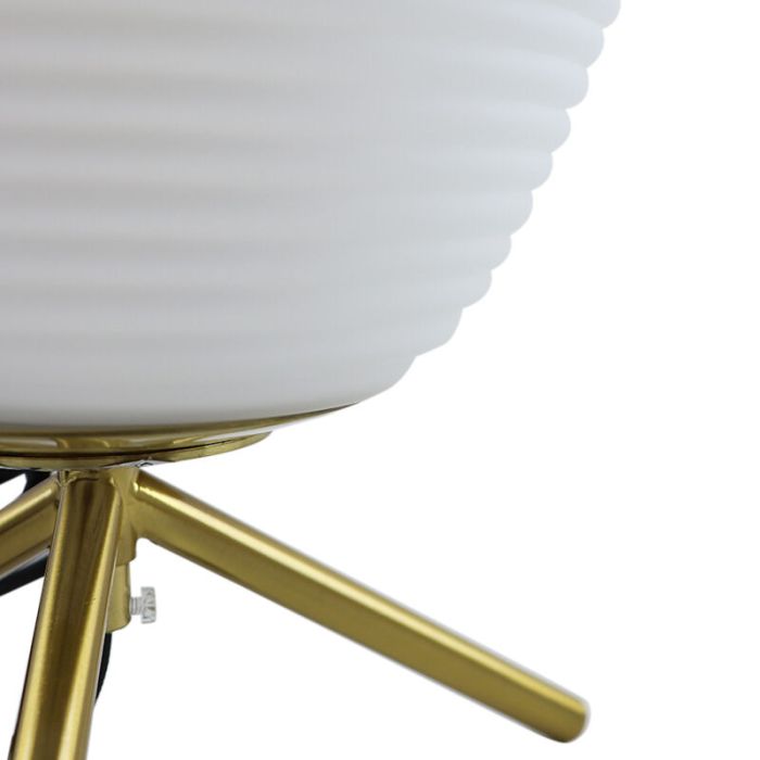 Modern bordslampa vit, Davide, med brytare