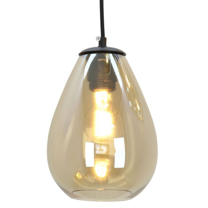 Modern fönsterlampa bärnstensfärgad, Caia