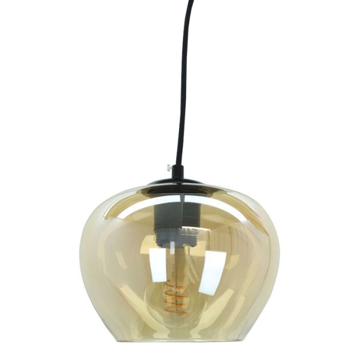 Modern fönsterlampa bärnstensfärgad, Caia