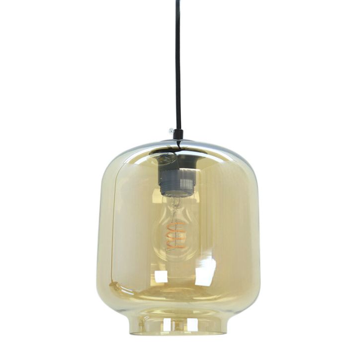 Modern fönsterlampa bärnstensfärgad, Caia