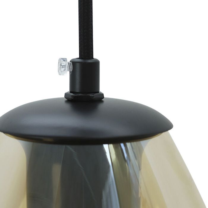 Modern fönsterlampa bärnstensfärgad, Caia
