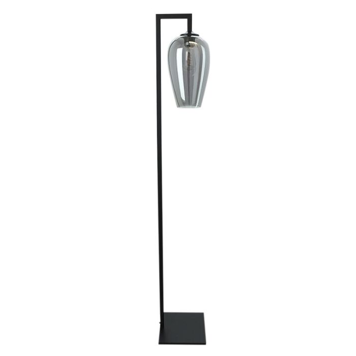 Design golvlampa grå, Andy, med brytare