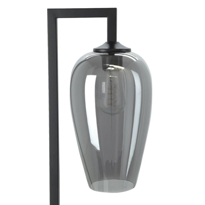 Design golvlampa grå, Andy, med brytare