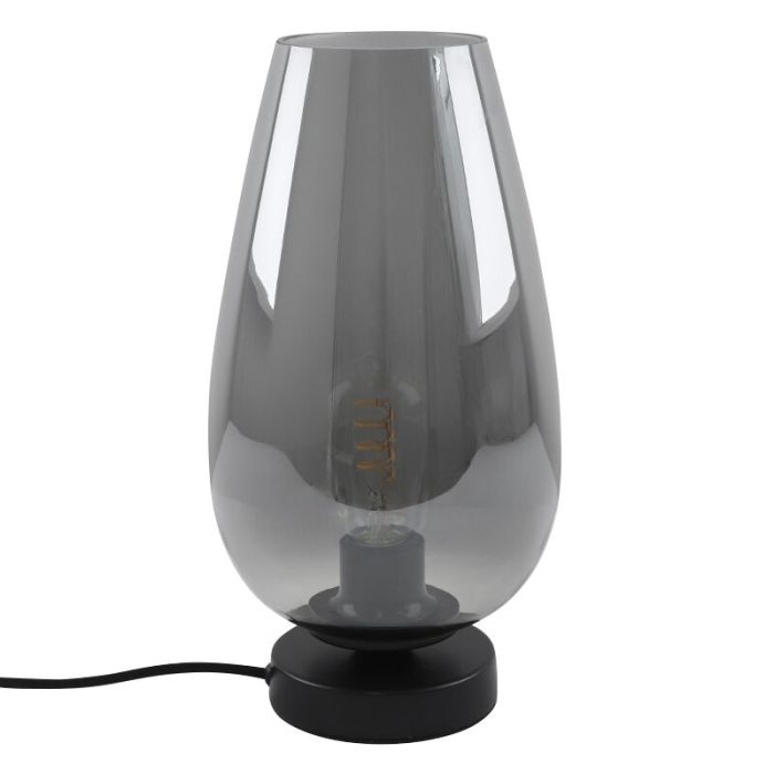 Design bordslampa grå, Andy, med brytare