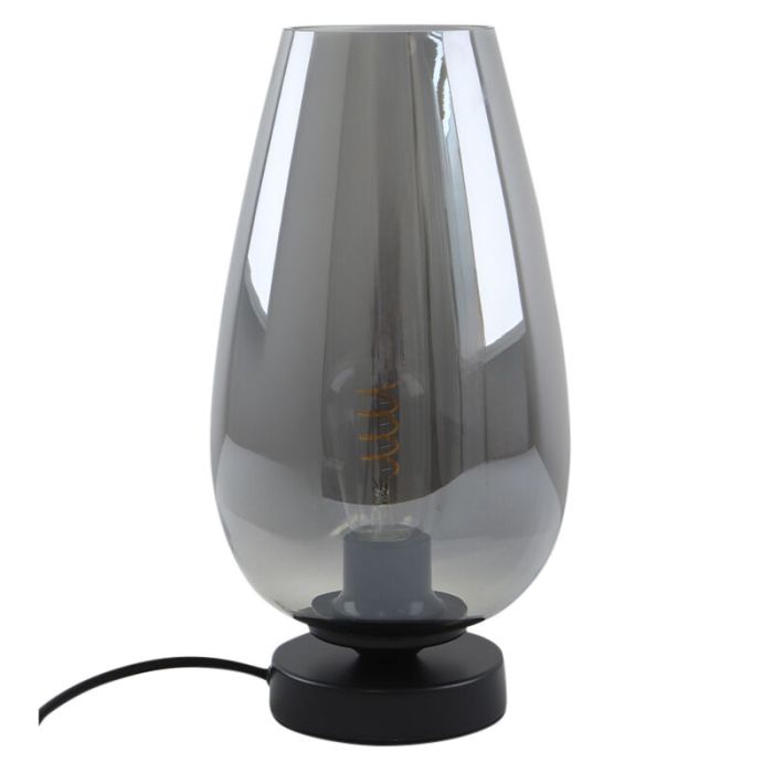 Design bordslampa grå, Andy, med brytare