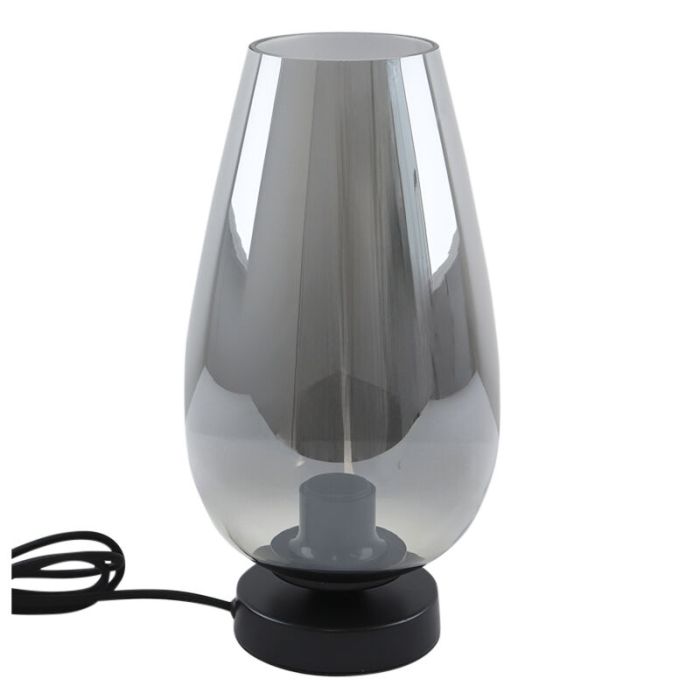 Design bordslampa grå, Andy, med brytare