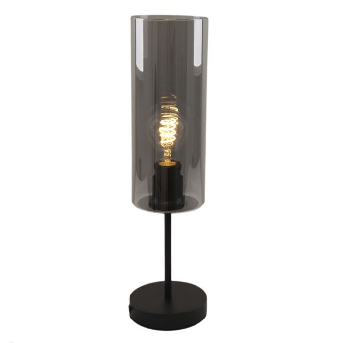 Modern bordslampa grå, Gaya, med brytare